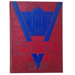 Ponca City Oklahoma High School The Cat Tale 1945 Yearbook WWII Era AS IS